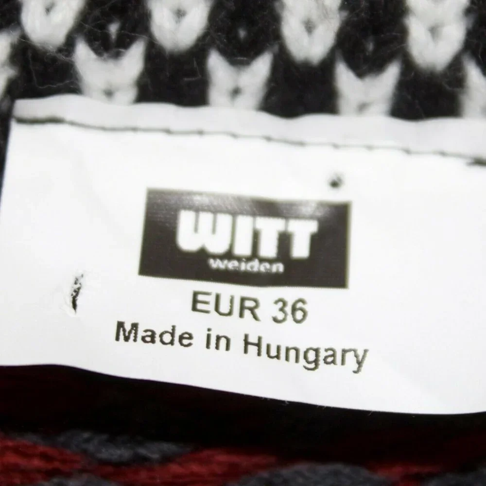 Witt Weiden Knit Jumper Turtleneck Jacket Aztec Print Size 8 Small - Picture 2 of 8